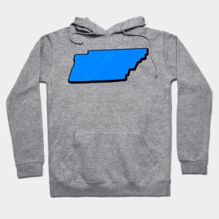 Bright Blue Tennessee Outline Hoodie